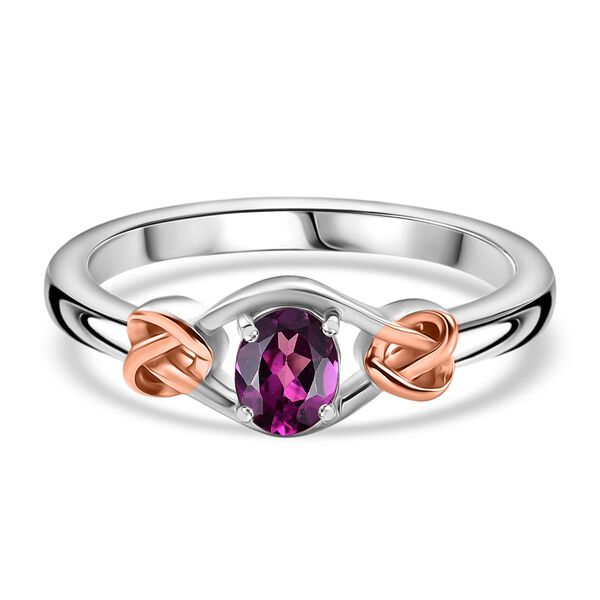 2er Set - AAA Nat&uuml;rlicher Radiant Ember Garnet Ring und Anh&auml;nger, Gr&ouml;&szlig;e (17.00), 925 Silber rhodiniert ca. 0.92 ct image number 4