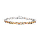 Citrin-Armband, ca. 19 cm, 925 Silber platiniert ca. 22,80 ct