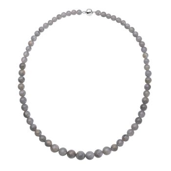 7-12mm Labradorit 50 cm Halskette - 269 ct.