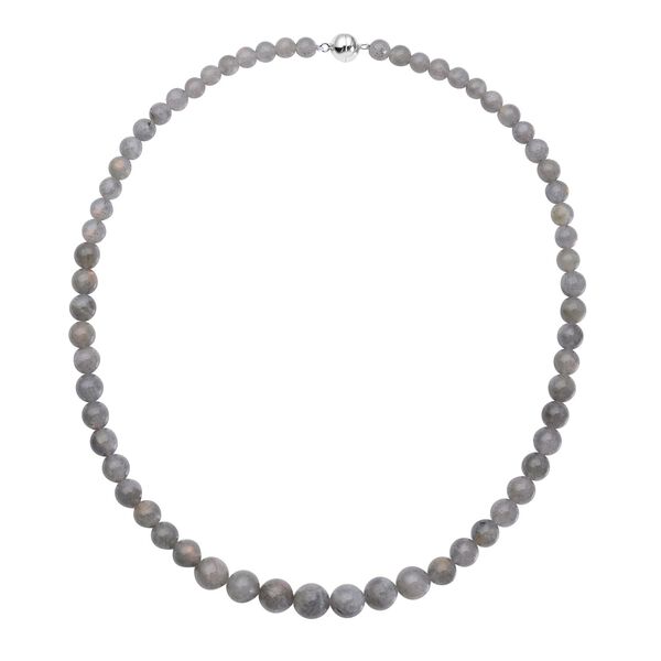 7-12mm Labradorit 50 cm Halskette - 269 ct.