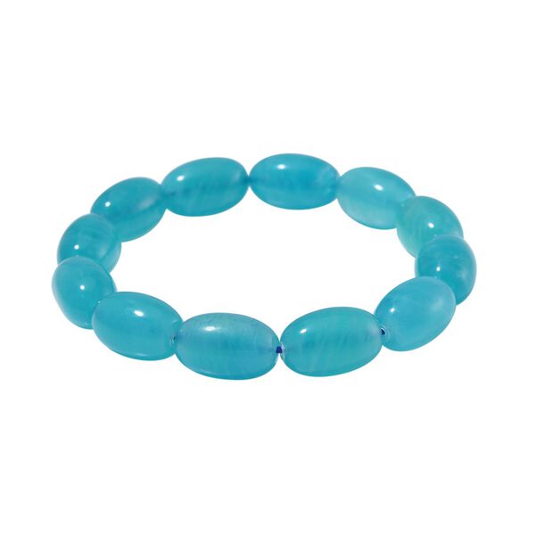 Amazonit flexbiles Armband 18 cm ca. 165.00 ct