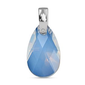 Kristall Anhänger 925 Silber platiniert