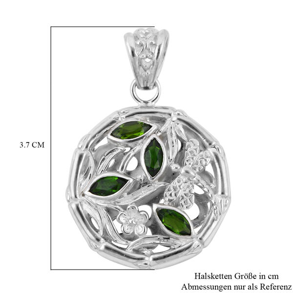 Royal Bali Kollektion - nat&uuml;rlicher Chromdiopsid-Anh&auml;nger, 925 Silber 1.2 (Gr&ouml;&szlig;e 20.00) ca. 1,20 ct image number 6
