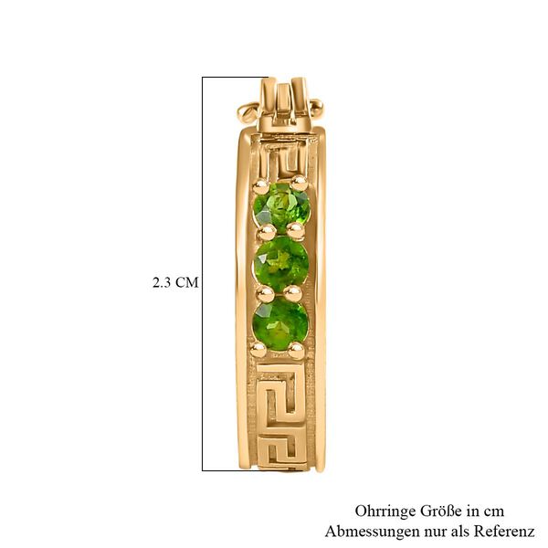 Natürliche Chromdiopsid-Ohrringe - 0,79 ct. image number 5