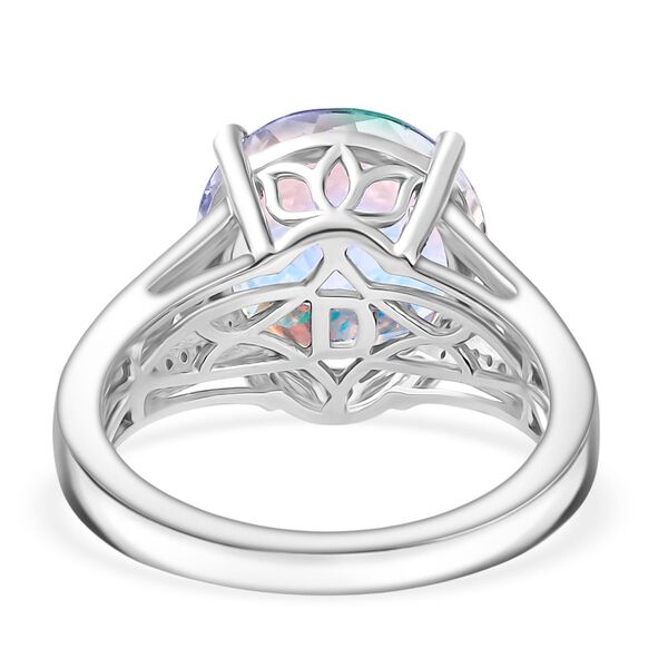 D'Joy Merkur mystischer Topas, Wei&szlig;er Zirkon Ring 925 Silber rhodiniert (Gr&ouml;&szlig;e 20.00) ca. 7,70 ct image number 5