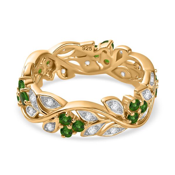 ALLORO AA Natürlicher Chromdiopsid und Zirkon-Ring - 1,17 ct. image number 6