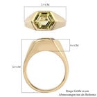 Ouro Verde-Quarz Herren Ring 925 Silber vergoldet  ca. 4,31 ct image number 6