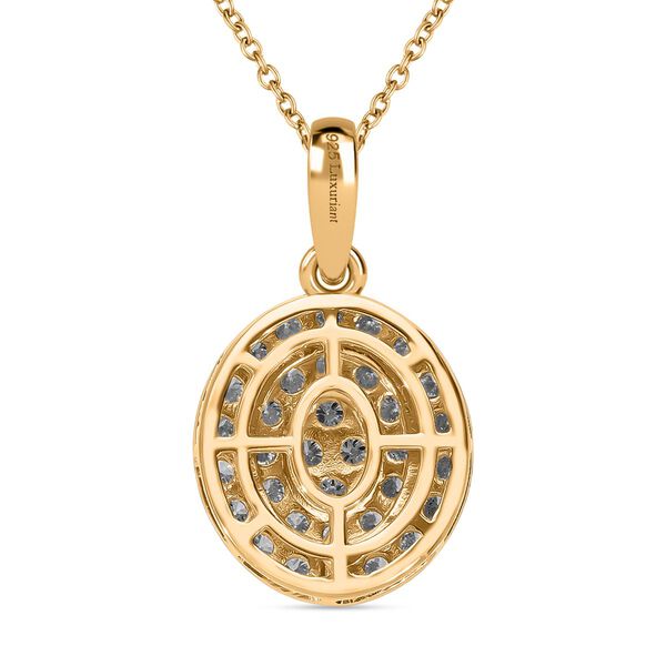 LUXURIANT DIAMOND - Lab Grown Diamant SI-GH SGL zertifiziert Schmuckset 925 Silber Gelbgold Vermeil ca. 1,00 ct. image number 3