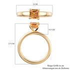 Citrin Solitär-Ring, 925 Silber vergoldet  ca. 0,68 ct image number 6