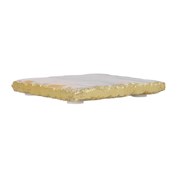 4er-Set, Marmor Untersetzer, quadratische Form, Rosa image number 4