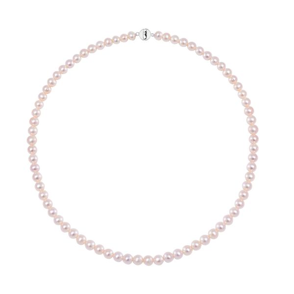 Wei&szlig;e S&uuml;&szlig;wasser Perle Halskette, 50 cm image number 3