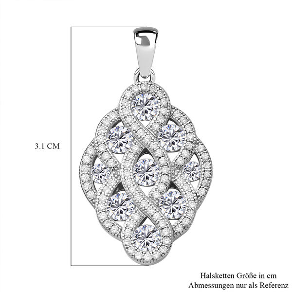 LUSTRO STELLA - weißer Zirkonia-Anhänger - 1,73 ct. image number 5