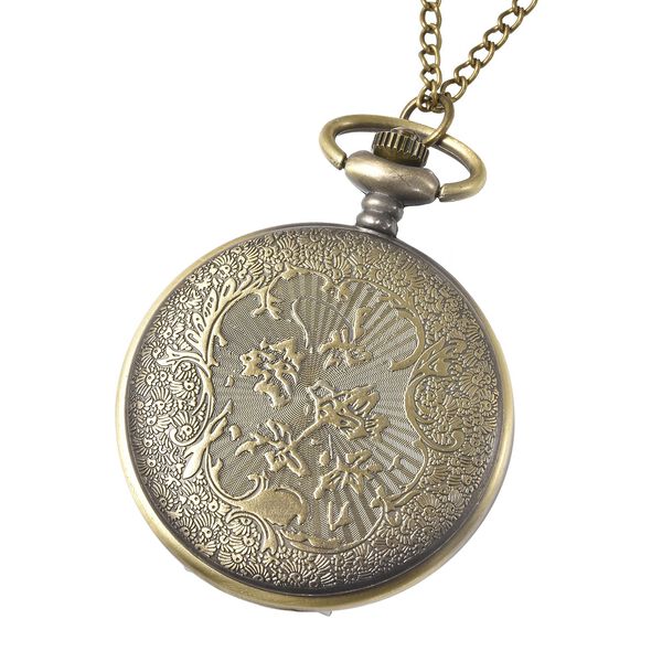 Strada - Taschenuhr im Fu&szlig;ball Design, Japanisches Uhrwerk, bronzefarben image number 4