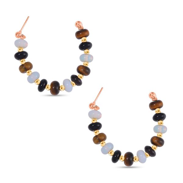 Mehrfarbige Edelstein-Ohrringe - 59 ct. image number 6