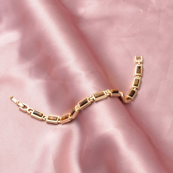 Gelbes Tigerauge-Armband, ca. 19 cm, goldfarben ca. 15,80 ct image number 2