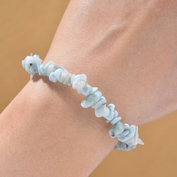 Larimar Armband Flexibel cm ca. 85.00 ct