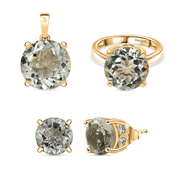 D&rsquo;Joy AA Prasiolith und Zirkon Schmuckset