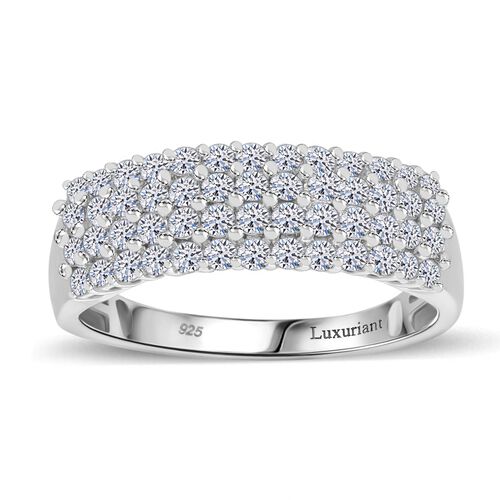 LUXURIANT DIAMOND - Lab Grown Diamant SI-GH SGL zertifiziert Ring 925 Silber rhodiniert (Größe 18.00) ca. 1.00 ct image number 2