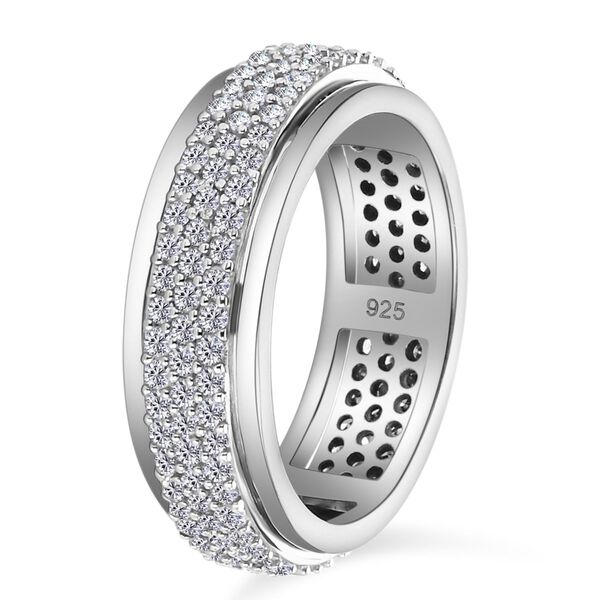 Luxus Diamant Anti-Stress Spinning Ring - 1 ct. image number 6