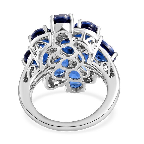 Ceylonfarbener Quarz und Zirkon-Ring, 925 Silber platiniert- 8,14 ct.&nbsp; image number 6