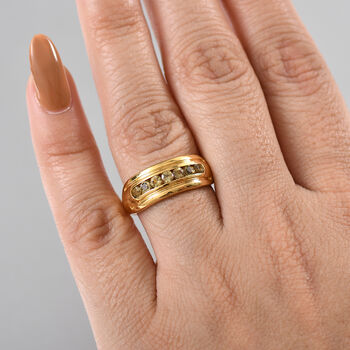 AA Nat&uuml;rlicher goldener Tansanit Ring - 0,57 ct.