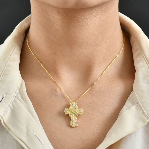 LUXURIANT VS Labor wei&szlig;er Diamant Anh&auml;nger mit 50cm Kette - 0,53 ct. image number 3