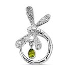 Royal Bali - Natürlicher Peridot Anhänger, 925 Silber ca. 0,72 ct