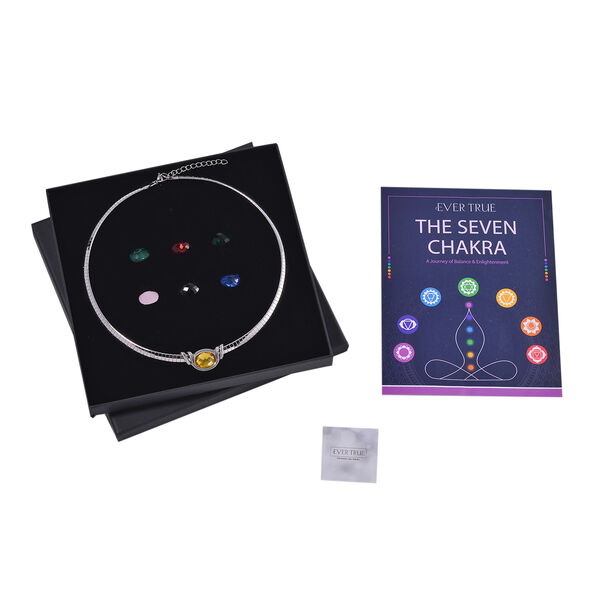 Glas Halskette ca. 45 cm Reiner Edelstahl image number 7