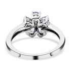 3er-Set, Tansanit floraler Ring, Anhänger mit Kette und Ohrringe in Silber, 3,08 ct. image number 5