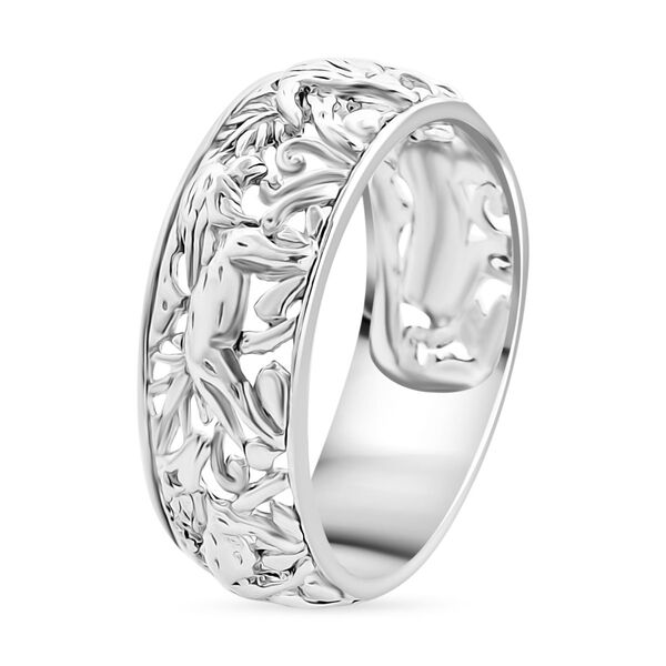 Royal Bali Kollektion- Dschungelsafari Bandring in 925 Silber image number 3