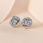Moissanit Ohrstecker, 925 Silber platiniert ca. 0.63 ct image number 1