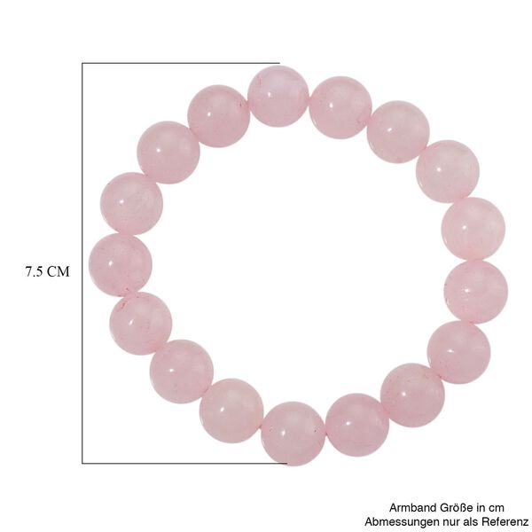 Rosenquarz Armband Flexibel, ca. 215.00 ct image number 4
