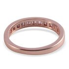 Natürlicher, rosa Diamant Half Eternity Band-Ring image number 5
