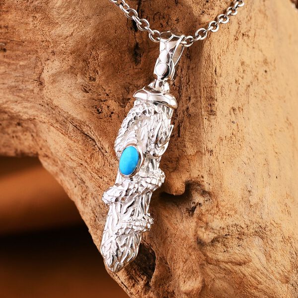 Royal Bali Kollektion - Sleeping Beauty T&uuml;rkis-Anh&auml;nger - 0,40 ct. image number 1