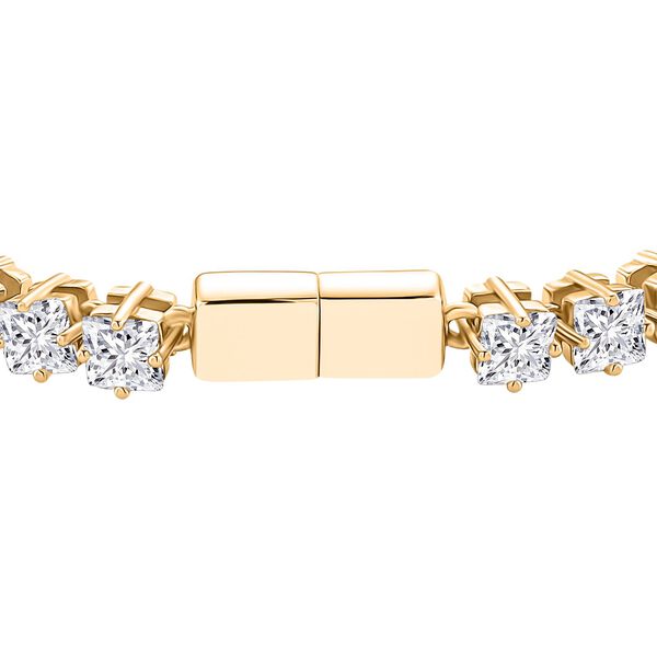 D'Joy Moissanit Armband ca. 19 cm 925 Silber 750 Gelbgold Vermeil ca. 10,03 ct. image number 4