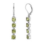 Peridot Ohrringe Edelstahl ca. 2,99 ct.