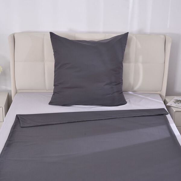 Serenity Night - Bambus Bettbezugsset, kühlend und anti-allergisch, Bettdecke 135 x 200 cm Kissenbezug 80 x 80 cm, Anthrazit image number 4