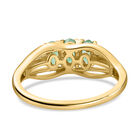 Kagem sambischer Smaragd-Ring, 925 Silber vergoldet  ca. 0,62 ct image number 5
