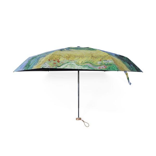 UV-Schutz Regenschirm, 91x50cm, inklusive Aufbewahrungstasche, Blau Countryside Muster image number 2