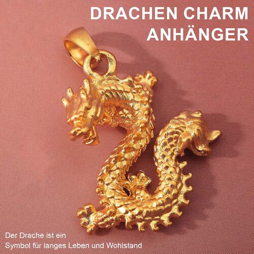 Drachen Anhänger in 999 Gold image number 1