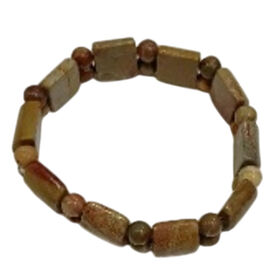 Regenbogen-Picasso Jaspis Armband, flexibel, ca. 142.50 ct