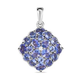 Tansanit und Zirkon Anhänger - 2,25 ct.
