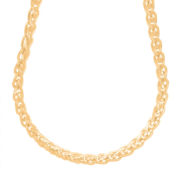 LA BELLA feinste handgefertigte Italienische Doppelglieder-Spigakette 925 Silber vergoldet ca. 60 cm ca. 38,10g