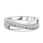 Luxuriant Diamond - Lab Grown Diamant SI-GH Ring 925 Silber platiniert (Größe 21.00) ca. 0,50 ct