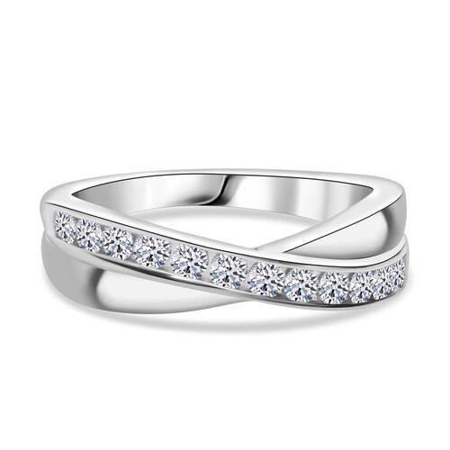 LUXURIANT DIAMOND- SI-GH Labor Diamant Ring, 925 Silber platiniert - 0,50 ct. image number 0