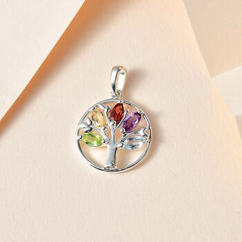 Multi-Edelstein-Anh&auml;nger - 0,79 ct.