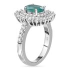 Grandidierit und Zirkon Ring 925 Silber platiniert  ca. 2,03 ct image number 4