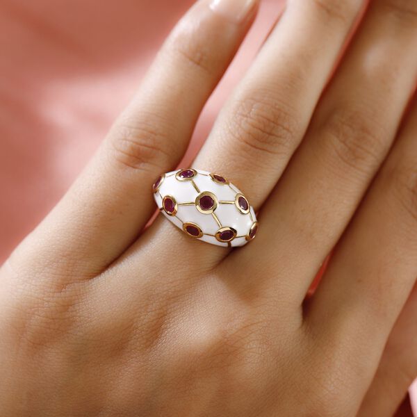 Emaillierter, afrikanischer Rubin-Ring - 1,69 ct. image number 3