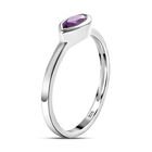 Afrikanischer Amethyst Ring 925 Silber  ca. 0,35 ct image number 4