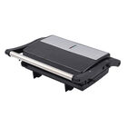 HOMESMART - 2 Scheiben-Kontaktgrill mit Antihaftbeschichtung, Größe 17,5x22,5x9,5 cm, Schwarz